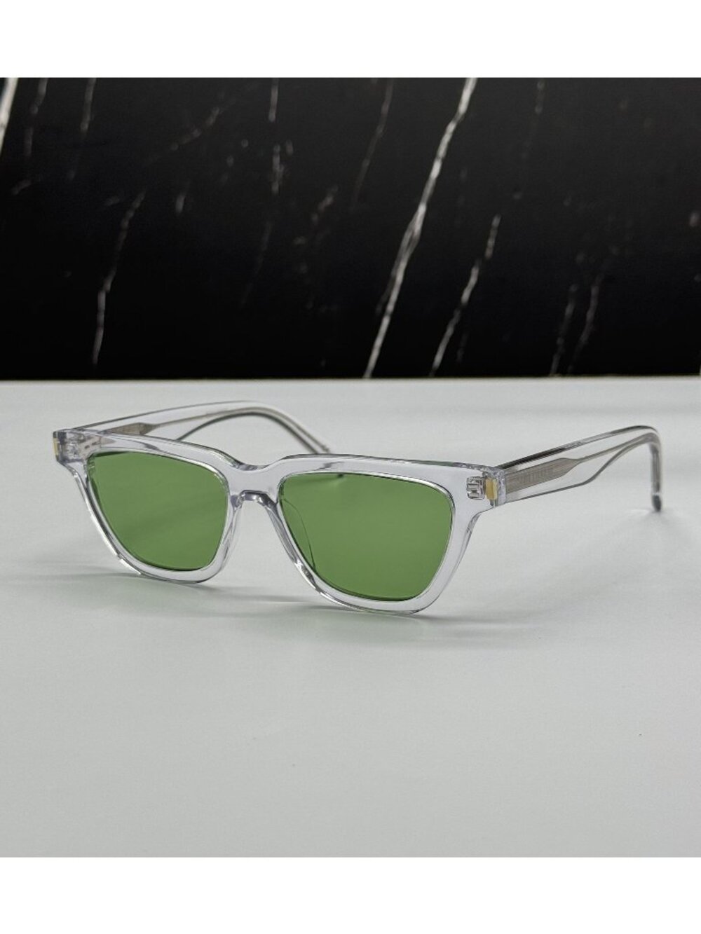 Saint Laurent SL462 SULPICE 006 Green Clear Sunglasses